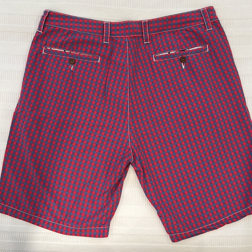 Tailor Vintage Hybrid Shorts Red/Blue Size 36 - Picture 2 of 3